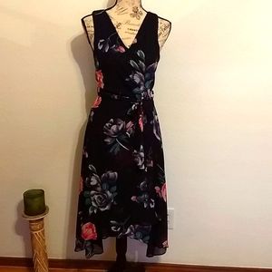 Beautiful Floral High-low Dress, NEW